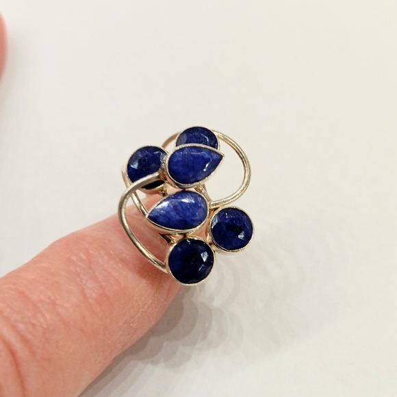 Handmade Jewelry - Handmade Sterling Silver Sapphire Ring